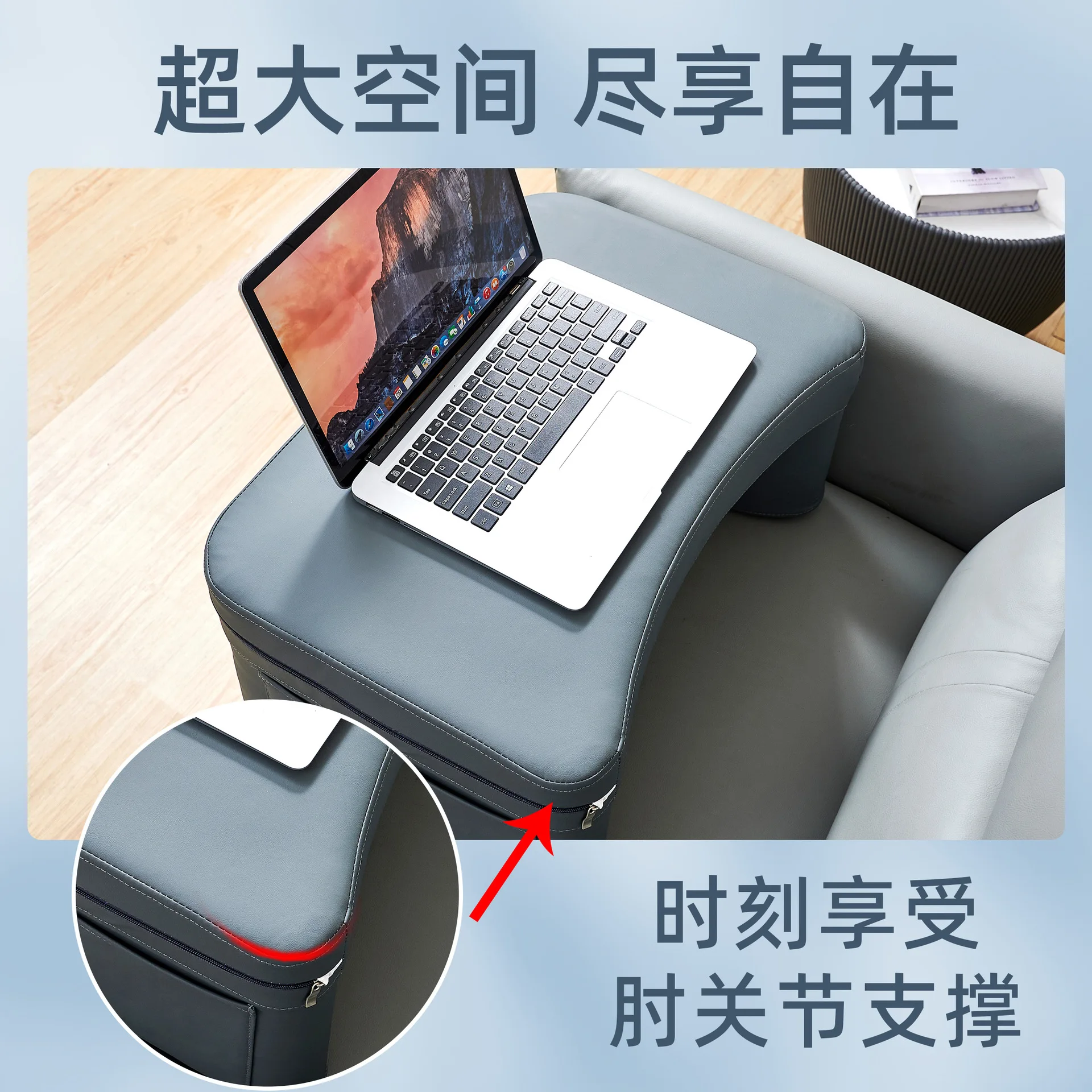Laptop Laptop Desk Dormitory Bed Leisure Computer Desk Square Anti-collision Mobile Sofa Study Table Anti-drop Desk