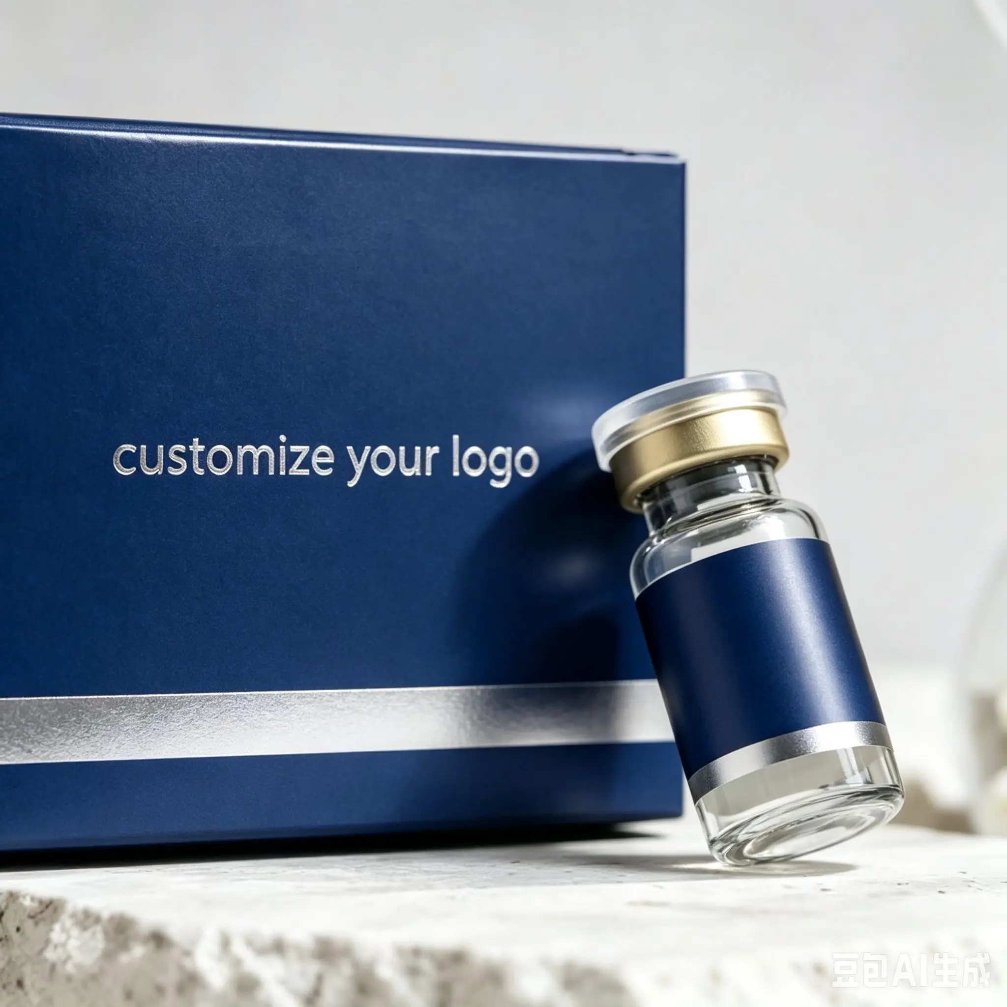 Factory Custom Printing Bottle Labels,Tamper Proof Texture Seal Stickers for 3ml Reusable & Refillable Glass Containers - Detail 1