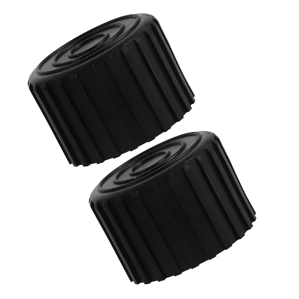 

2pcs Outer Round Foot Cover Fitness Equipment Pad Floor Protectors Anti Slip Rubber Leg Covers Thickened Durable Workout