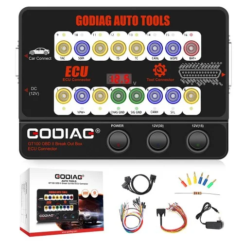 

GODIAG GT100 Auto Tool OBDII Break Out Box ECU Connector