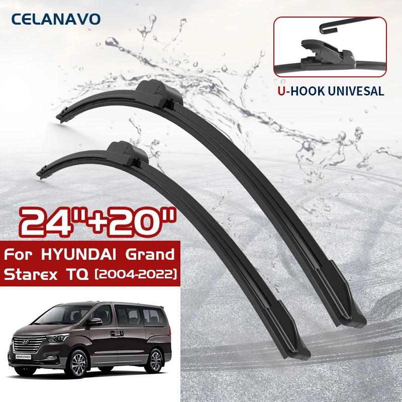 Car Wiper Blade For HYUNDAI Grand Starex TQ 2007 2008 2009 2010 2011 2012 2013 2014 2015 2022 Windshield Wipers Front Wipers