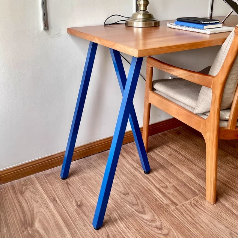 Red Metal Table Legs Industrial Style Conference Desk Base Support Frame Modern Office Dining Table Feet Iron Furniture Stand