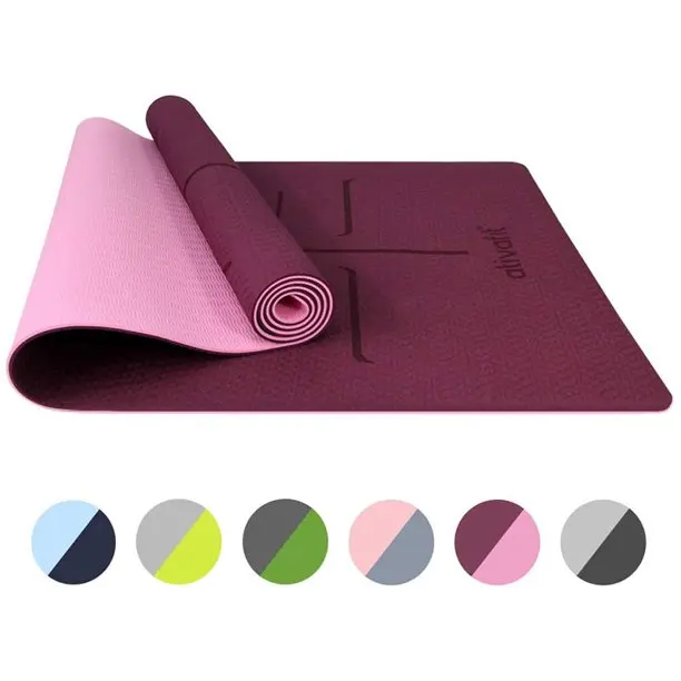 Wholesale Custom Logo Design Light Weight Extra Thick 8mm 10mm Exercise Eco Friendly Non Slip TPE Foam Yoga Mat