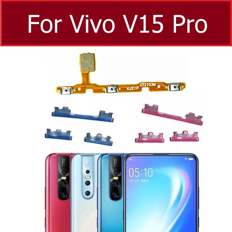 

Гибкий кабель регулировки громкости для Vivo V15 Pro V15Pro, боковая кнопка питания, регулятор громкости вверх и вниз + боковая клавиша AI Jovi, запасные части