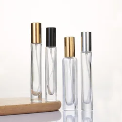 10ml Long Square and Round Glass Perfume Spray Bottle with Electrochemical Aluminum Nozzle