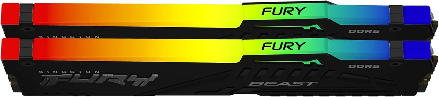 Kingston FURY Black RGB 16GB 32GB 6000Mhz DDR5 CL30 Desktop Memory AMD Expo KF560C30BBEAK2-32