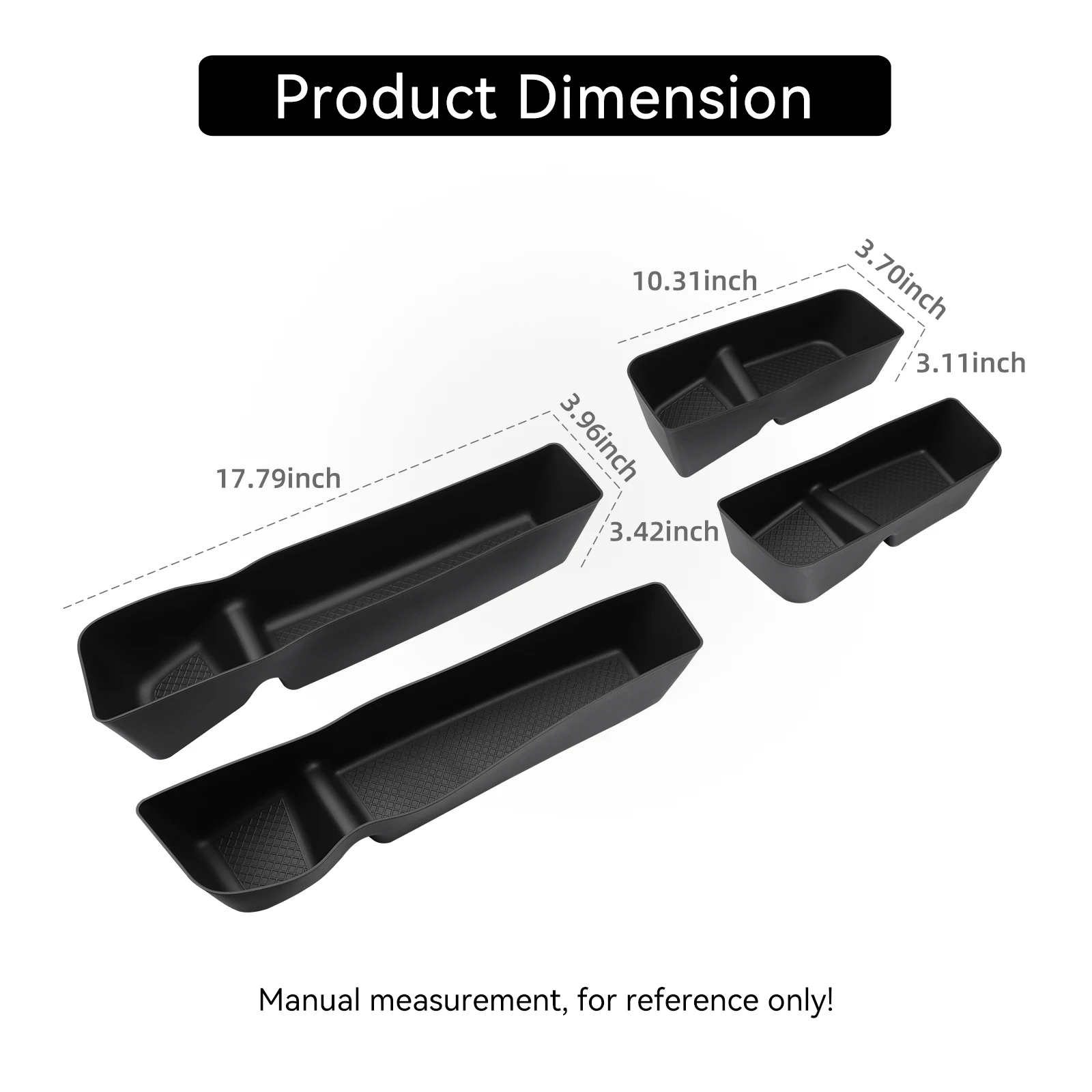 for Geely Galaxy E5 2024-2026 Car Door Side Storage Box Car Accessories TPE Front Gate Slot Anti Dirty Storage Organizer Tray