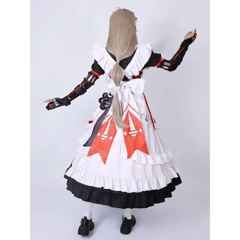 Zenless zona zero alexandrina sebastiane rina cosplay traje conjunto completo adereços zz rina cosplay vestido uniforme outfis peruca sapatos