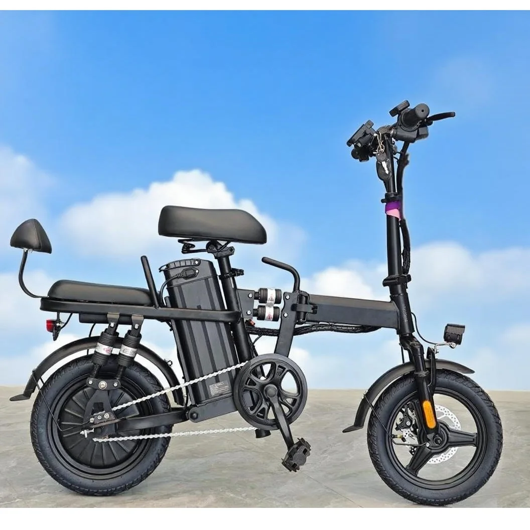 

500W Folding Electric Bike With 48V Lithium Battery Fat Tire Folding E-Bike For Adults