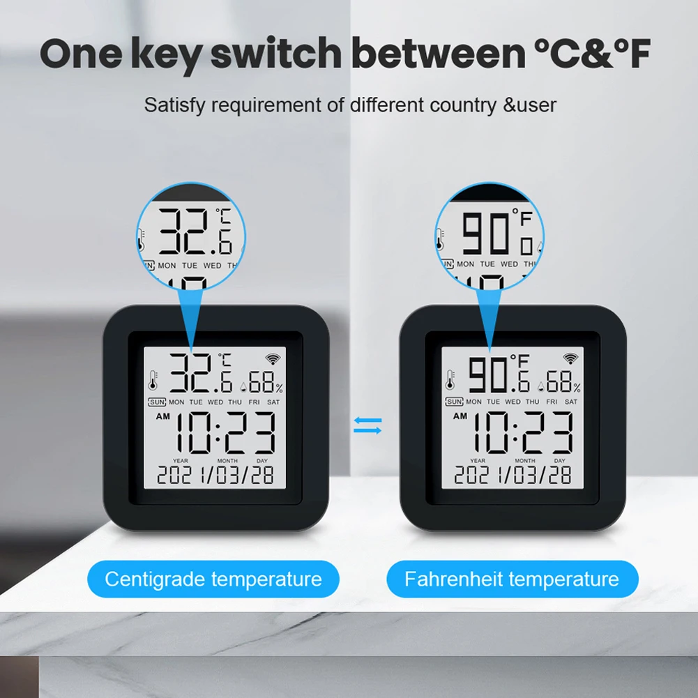 Home Environment Monitoring Temperature Humidity Sensor Humidity Monitor Extensive For IR Coding Historical Data Curves