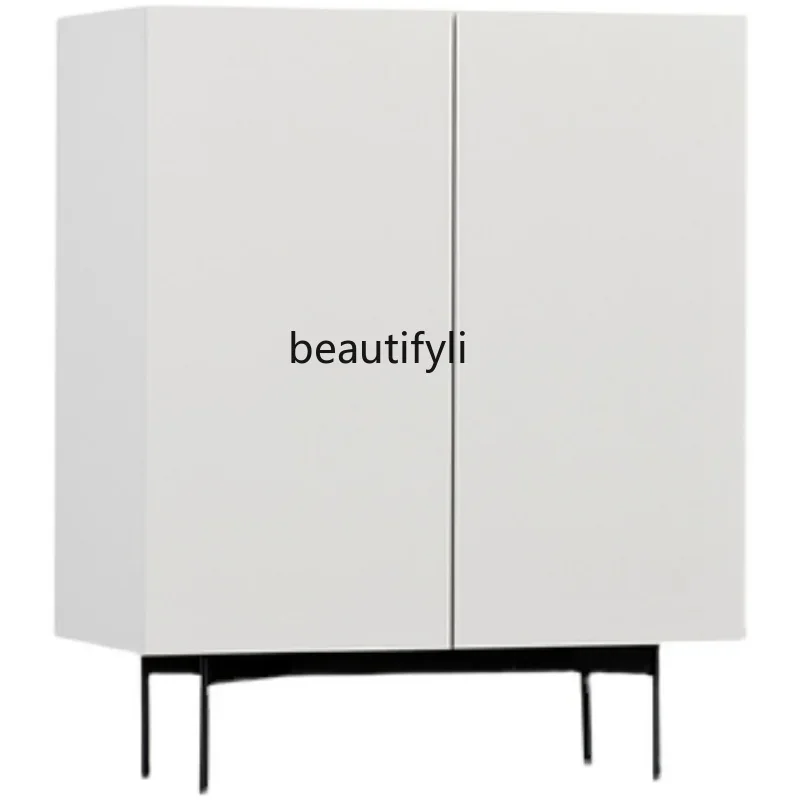 

ss03 Nordic Sideboard Cabinet High Cabinet Italian Style Light Luxury Living Room Double Door Storage Tea Cabinet Hallway Solid