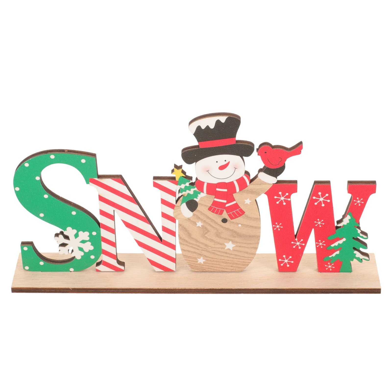 

Christmas Table Sign Wooden Craft Decoration Xmas Desktop Ornament Holiday Party Decor Wooden Christmas Table Centerpiece