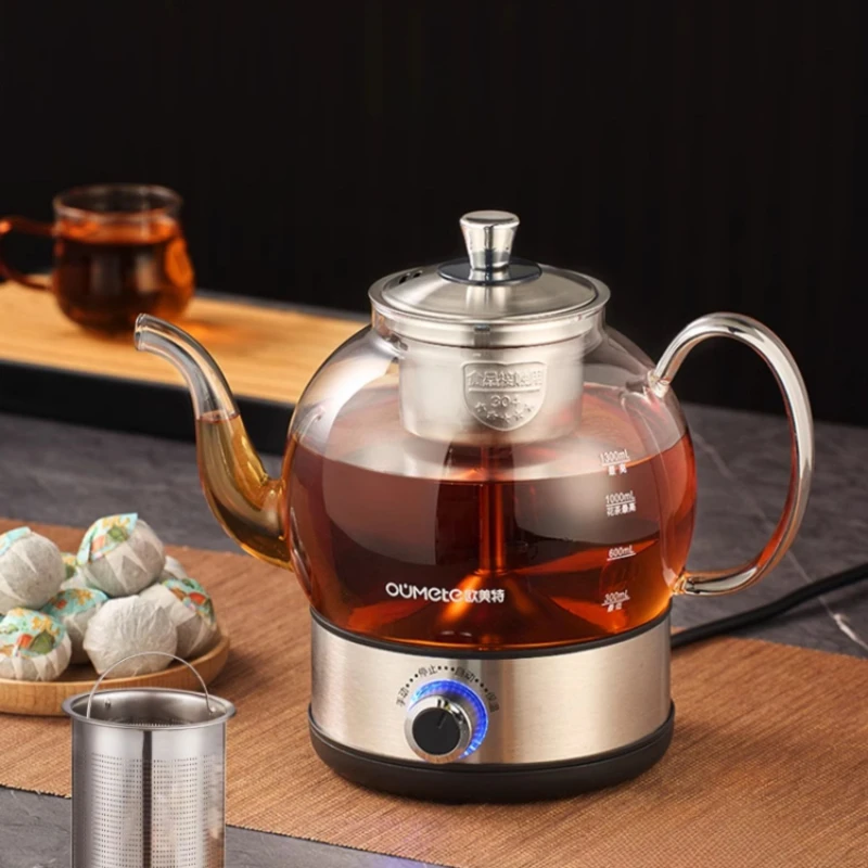 Caldera de té de vapor de 1,3l, 220V, nueva máquina de té automática para el hogar, tetera integrada con preservación del calor, té blanco Samovar самоigh