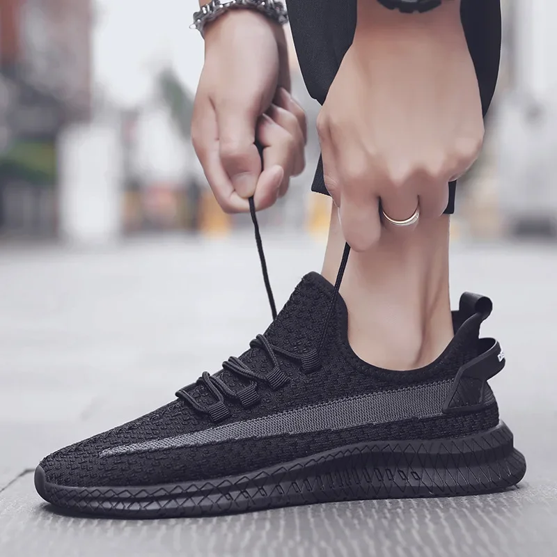 Men's Woven Shoes 2025 New Brand Breathable Sports Shoes High Quality Men Footwear Trainers Sneakers Zapatillas Hombre Deportiva view 2