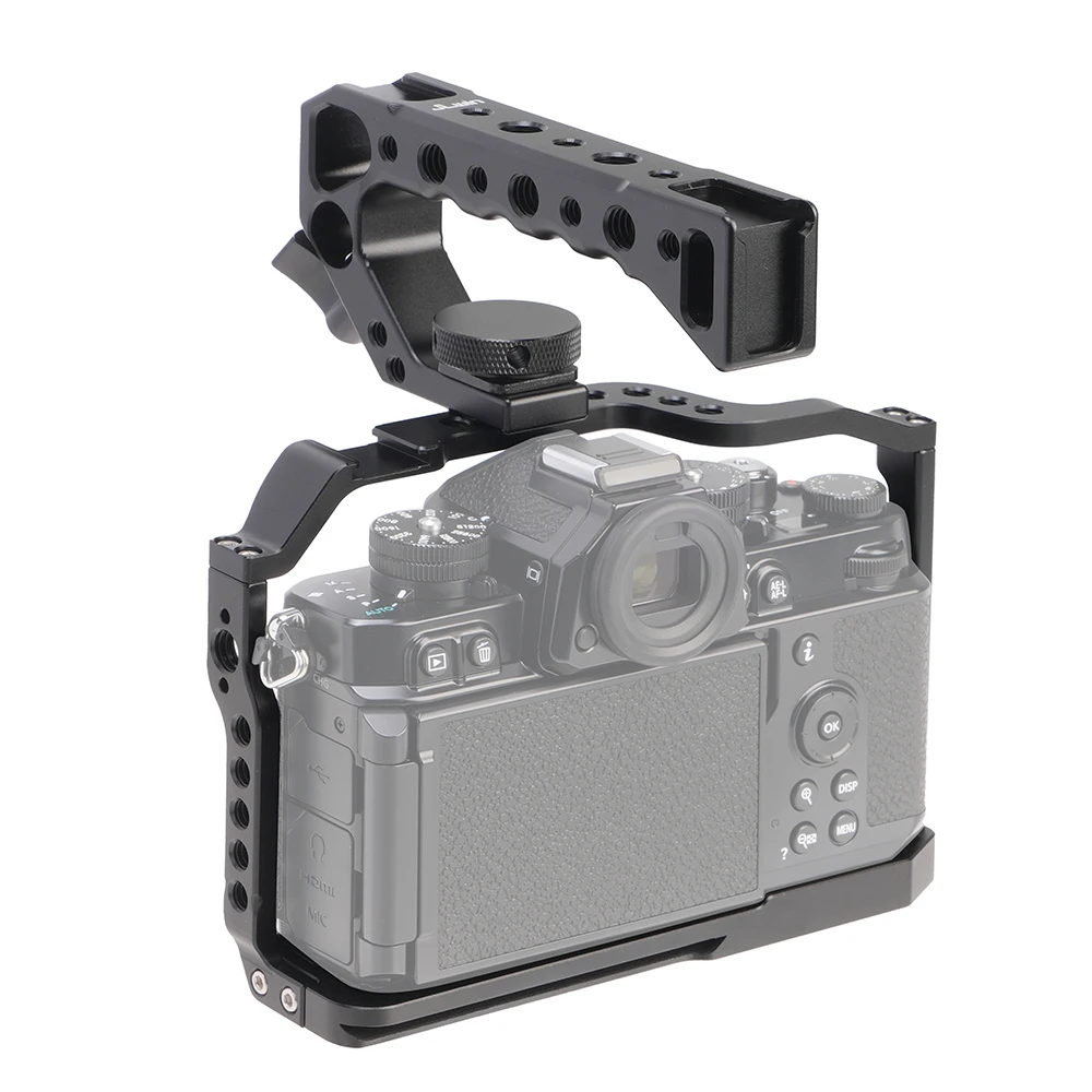 Fotga kamera käfig für nikon zf dslr vlog kamera rig kit mit holz griff griff schutz halterung video stalibiler zubehör