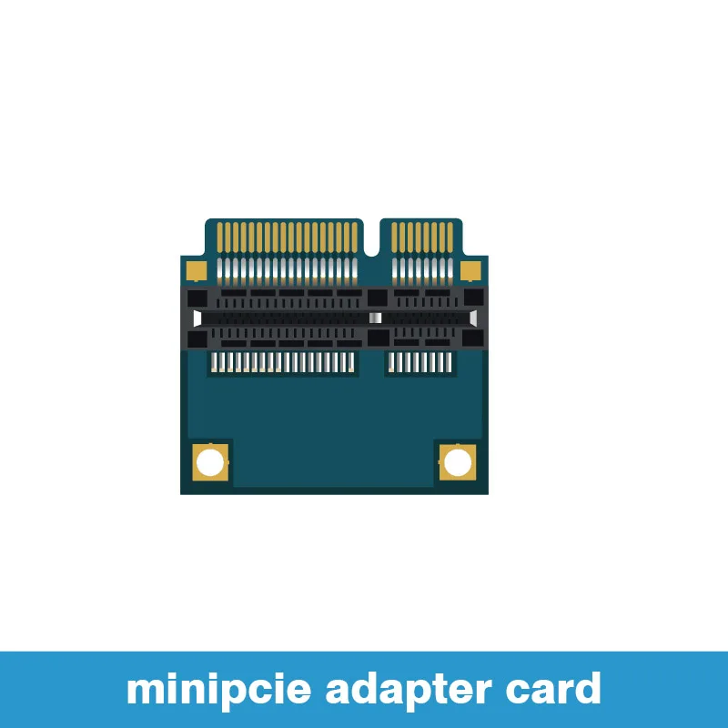 Mini PCI-E Adapter Card Vertical Screw-Free Convenient Test MSATA Interface Right Angle mPCIe Mini-PCIe Extend Card