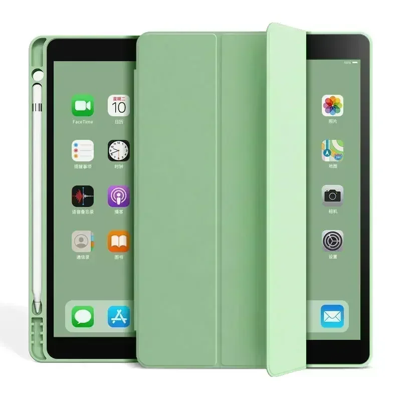 Pencil Holder Case For iPad Air 1 Air 2 Case iPad 9.7 2018 2017 Tablet Case 5th 6th 7 8 9 10.2 Air 3 Pro10 Sleep Wake