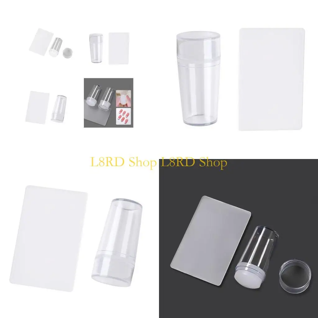 L8RD Professional Stamping Set with Practical Silicone Create Unique Manicure
