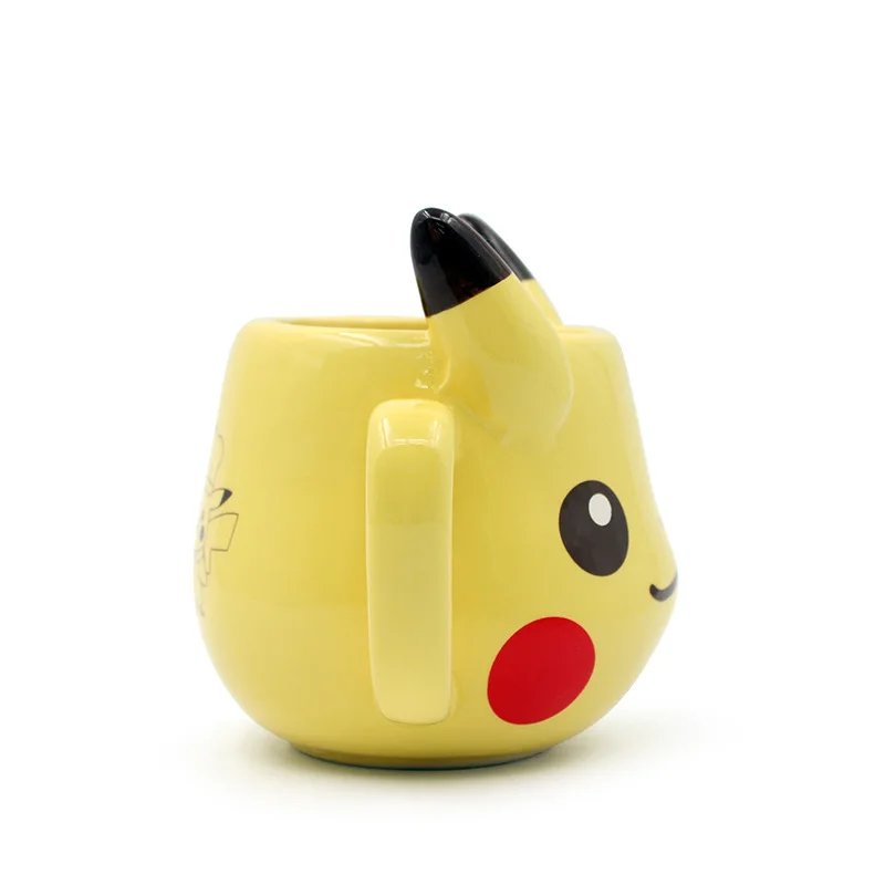 Taza de cerámica de Pikachu para niños, vaso de agua, Bola de Poke, colección de adornos, los mejores regalos de juguete de cumpleaños, periferales de Anime, nuevo