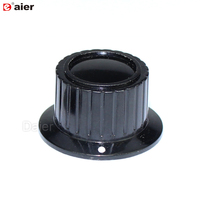 10PCS Potentiometer Knob Bakelite Black Skirted 6MM 6.35MM Shaft Volume Control Plastic Radio Knobs For Guitar Pedal Effects