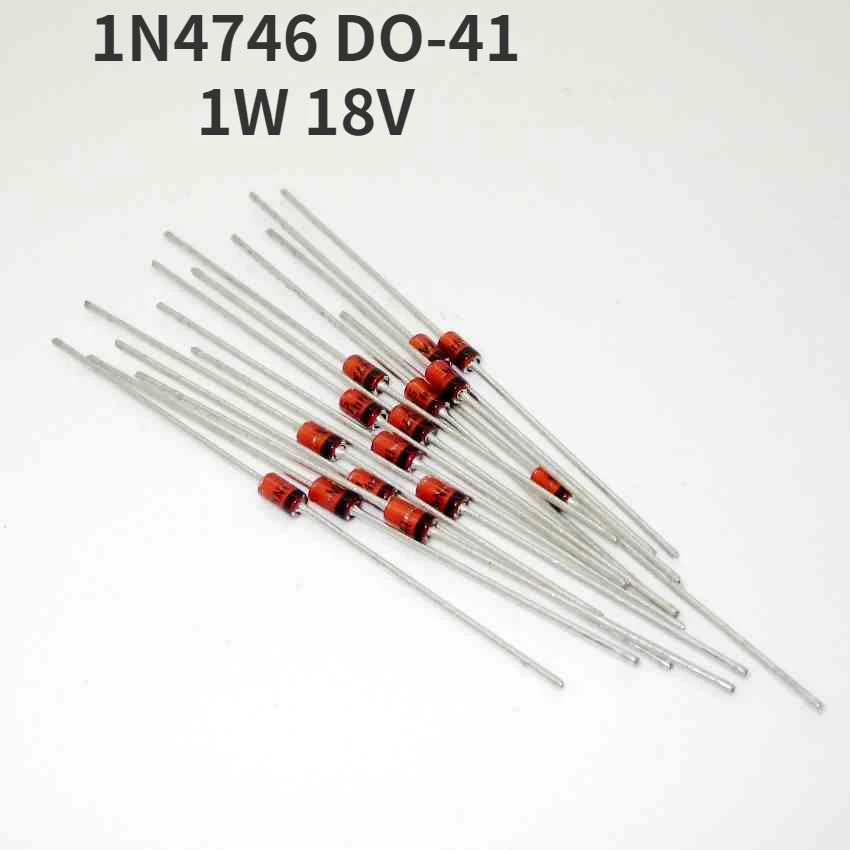 

1N4746 DO-41 Axial Lead Zener Diode Brand New IN4746 4746 1W 18V DIP