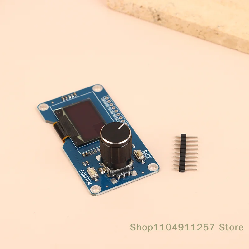 

8.Interface IIC 0.96" OLED Monitor with EC11 Rotary Encoder Module