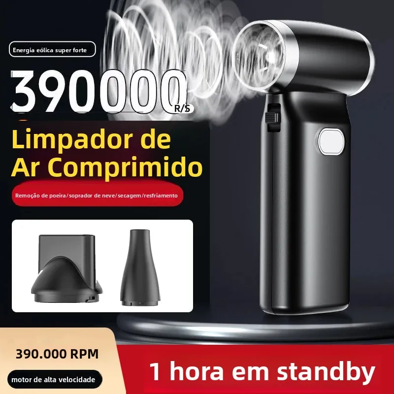MelyBaoB Soprador de Ar Comprimido, Ventilador Turbo Portátil Potente, Ventilador de Resfriamento, Soprador de Ar para Secagem de Carros/Limpeza Doméstica/Limpeza de PCs
