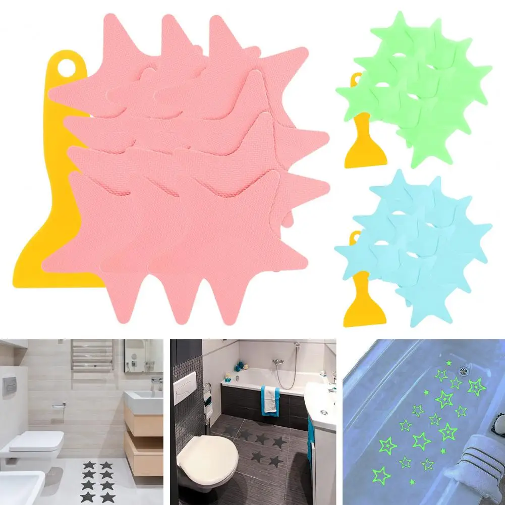 ملصقات مضادة للانزلاق للأرضيات وملصقات أمان لحمام السباحة وملصقات مضادة للانزلاق على شكل نجمة لسلامة حوض الاستحمام للحمام #6