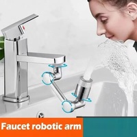 1080 Universal Rotation Faucet Extender Sprayer Head Kitchen Robot Arm Extension Faucets Mixer Aerator Bubbler Water Tap Nozzle