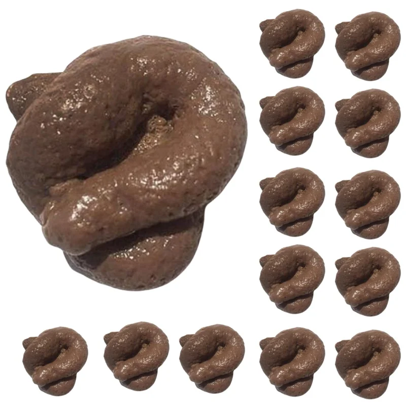 1 Uds., regalo de mierda realista, juguetes divertidos, caca falsa, pieza de broma de mierda, dispositivo antiestrés, juguetes blandos, broma, juguetes difíciles, Turd en miniatura