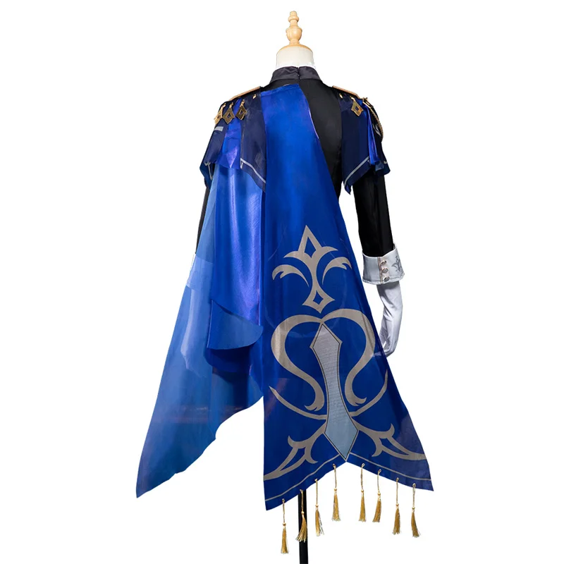 ROLECOS-Genshin Impact Fontaine Clorinde Cosplay Costume, Champion Duelist Clorinde, Imbibé de Chapeau, Tenue d'Halloween pour Femme