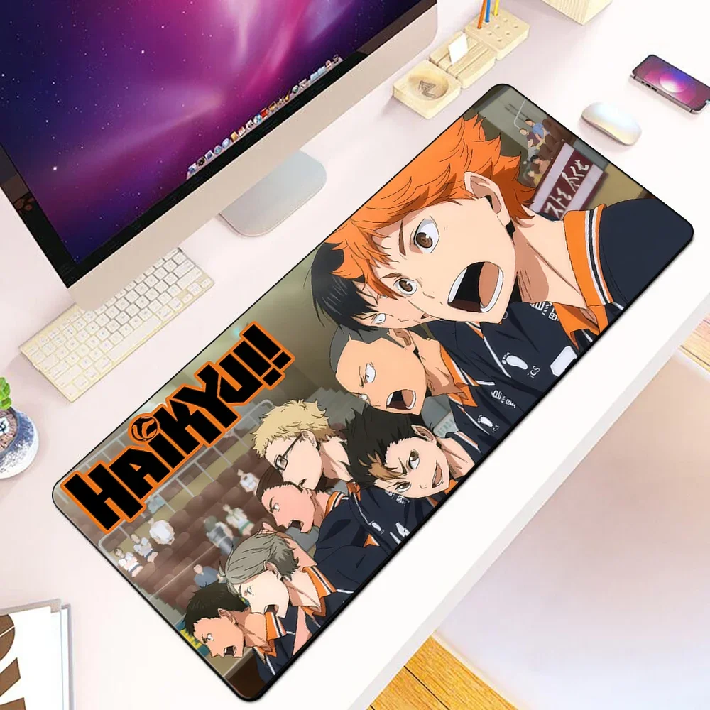 Anime Volleyball Haikyuu Mousepad HD Printing Computer Gamers Locking Edge Non-slip Mouse Pad XXL90x40cm Keyboard PC Desk Pad