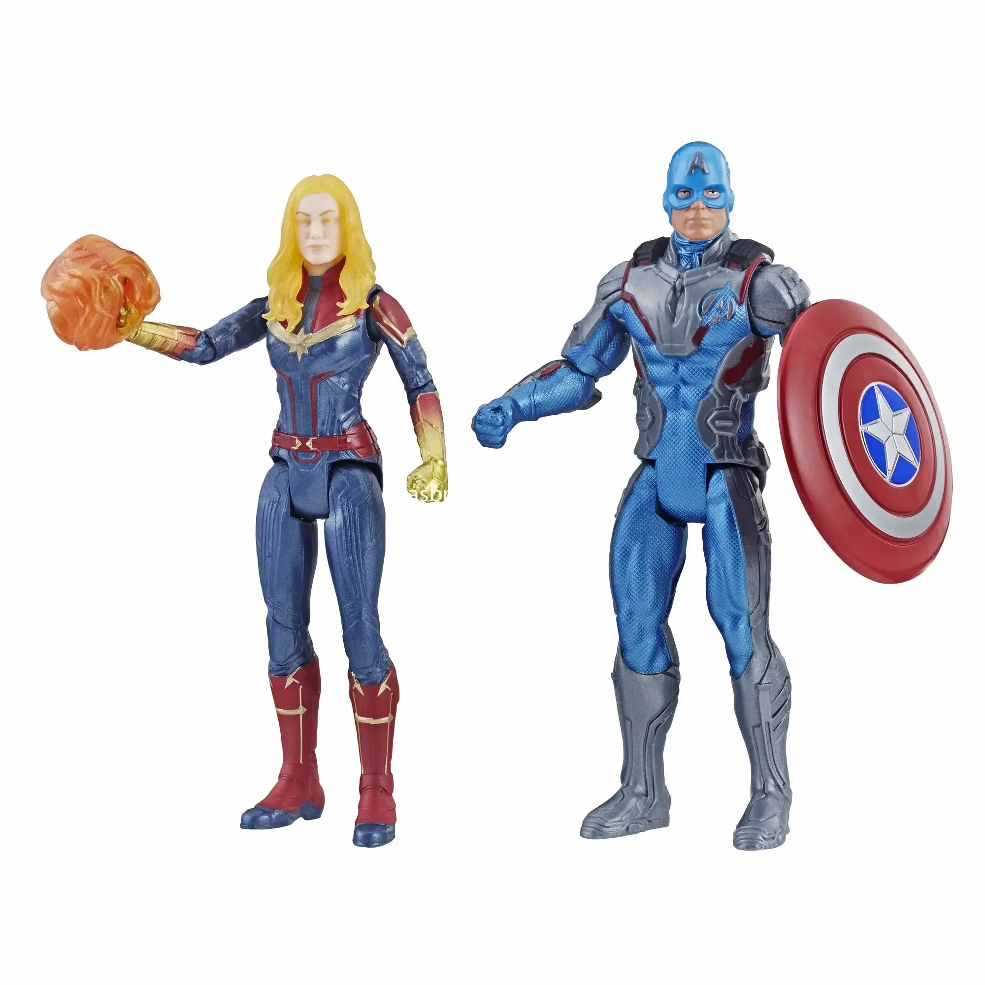 Hasbro Avengers Marvel Endgame Captain America & Captain Marvel Iron Man & Marvel’s Rescue Figure 2 Pack Characters E5078