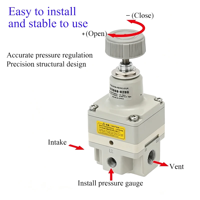 IR1000 IR1010 IR1020 IR2000 IR3000 Precision Regulator Pneumatic Air Pressure Regulator 1/8 1/4 G NPT Thread For Air Compressor - view 3