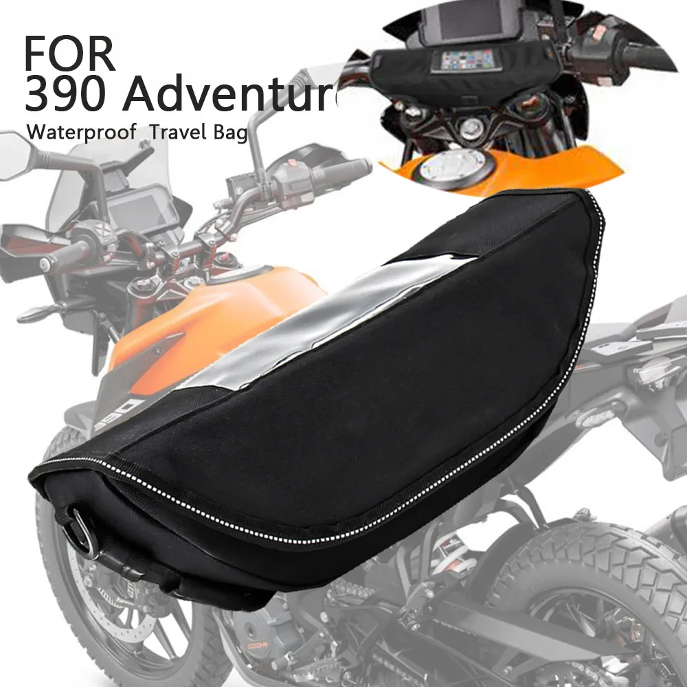 For 390 Adventure 390 ADV 2018-2022 Motorcycle Waterproof Handlebar Travel Bag 390adv Handlebar Travel Storage Accessories