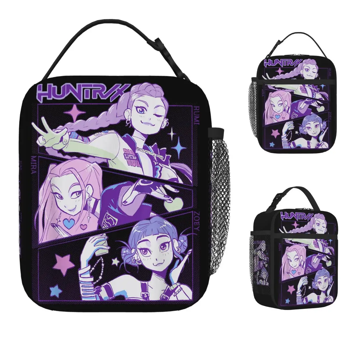 kpop-demons-banda-logotipo-sacos-de-almoco-com-isolamento-termico-para-escritorio-huntrix-saco-de-alimentos-reutilizavel-recipiente-refrigerador-lancheiras-termicas