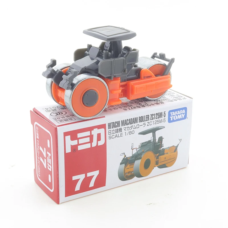 

Takara Tomy Tomica No.77 Hitachi, строительное оборудование, McAdam Roller 1/80, Литые Автомобильные модели, украшения, Cas-игрушки