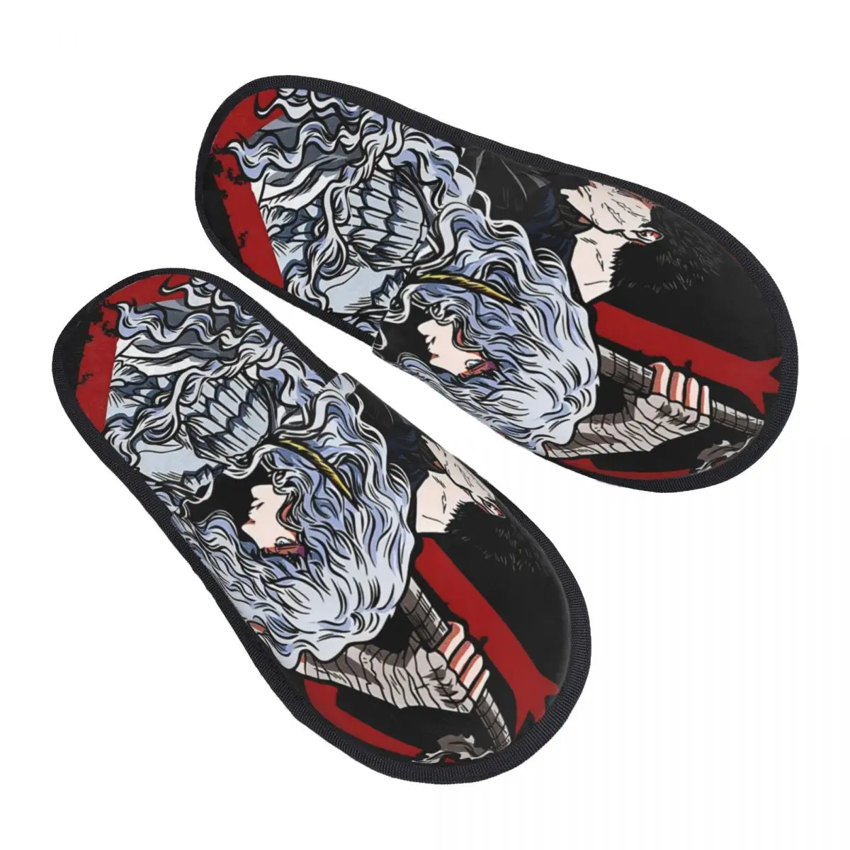 

Custom Classic B-Bereserks Comic Comfy Scuff Memory Foam Slippers Women Anime Hotel House Shoes