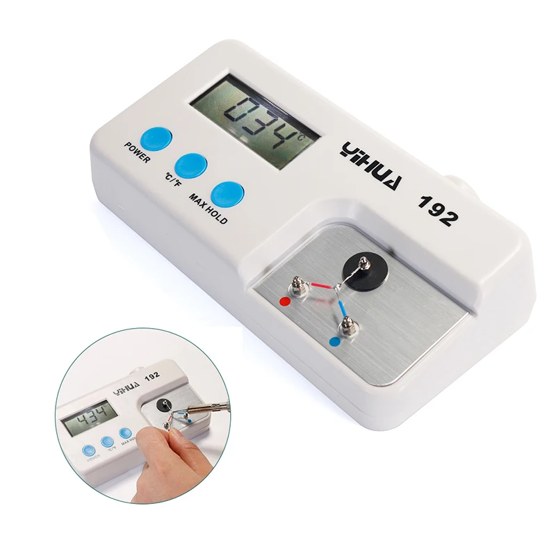 YIHUA 192 thermometer temperature meter measuring instrument for measuring soldering iron handle handle nozzle tools