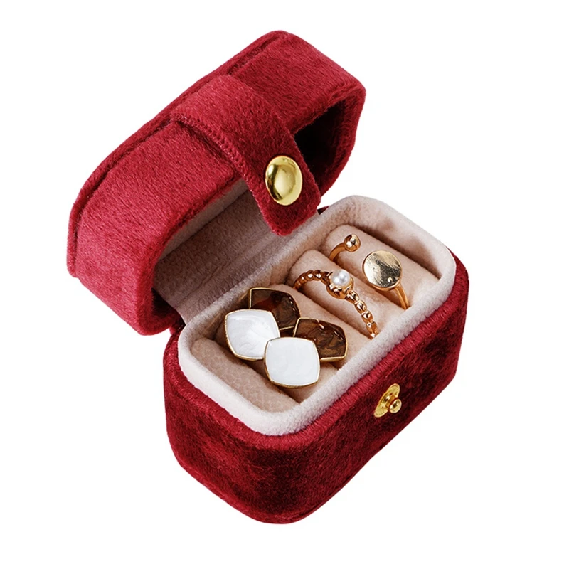 Jewelry Organizer Mini Portable Mini Gift Storage Boxes Earring Necklace Display Ring Holder Packaging Boxes Jewel Holder