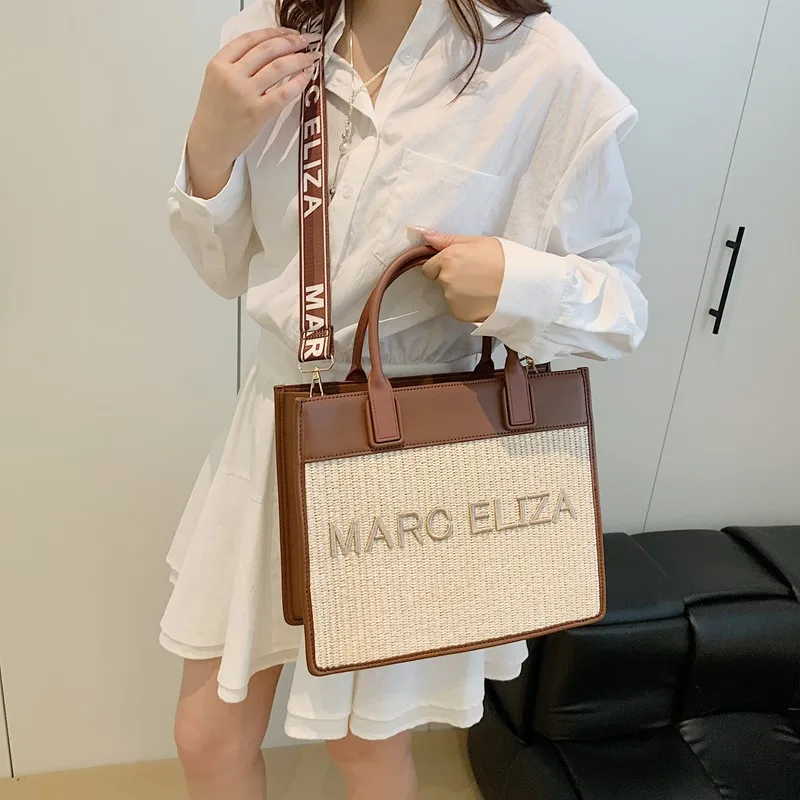 

Exquisite Ladies Handbag with Premium Leather, Luxury Brand Tote Bag, Women's Shoulder Crossbody Messenger By Popular Classic