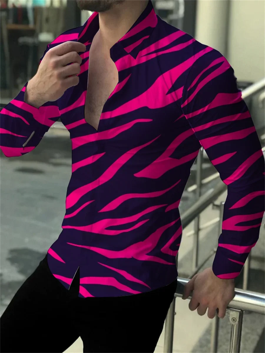

2023 Men's Shirt Fashion Casual Designer Design Button Lapel Long Sleeve Men Tops Decoration Party Prom Sports Gym Plus Size