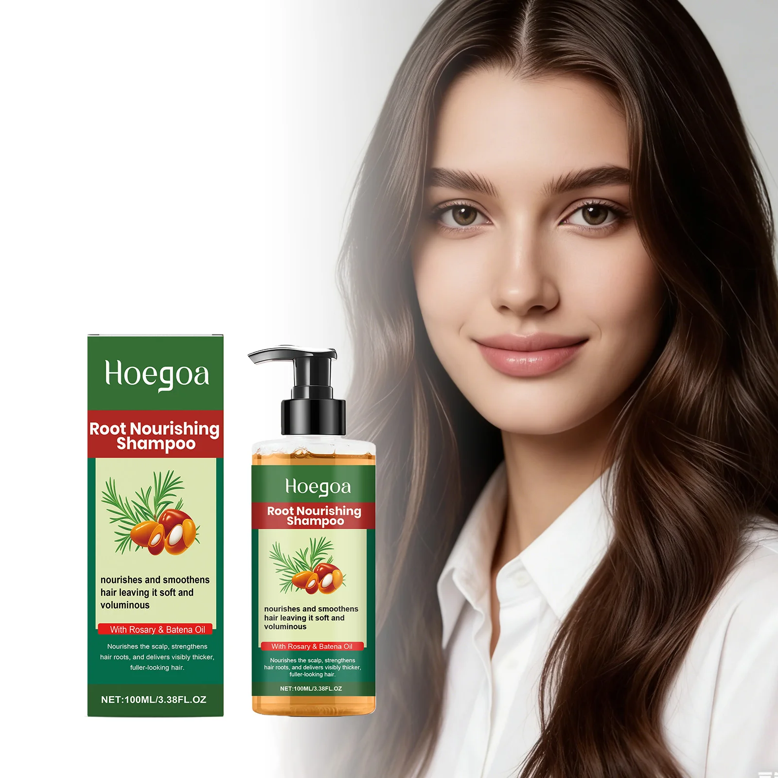 

Plant-based Moisturizing Shampoo - Gently Cleanses and Cares for Hair, Leaving It Light, Naturally Shiny, and Smooth