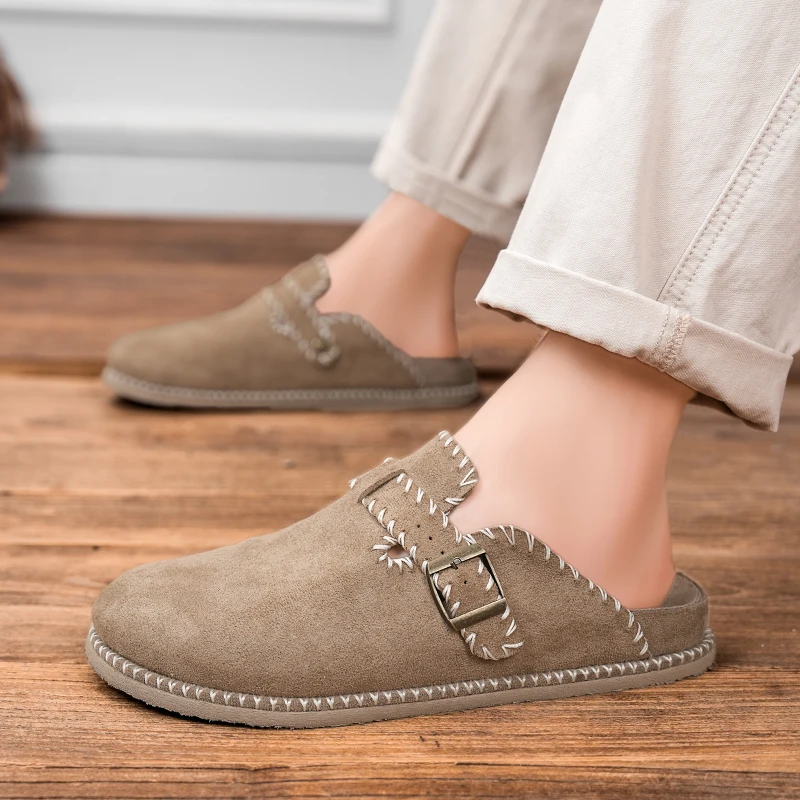 

Минималистичные мужские лоферы без шнуровки, легкая дышащая летняя обувь с гибкой подошвой для прогулок на весь день, полутуфли