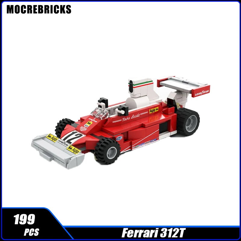 Technical MOC 640 F1 Racing Vehicle Model Building Block Assembly City Sports Car  Champions Boy Collectible Toy Gifts