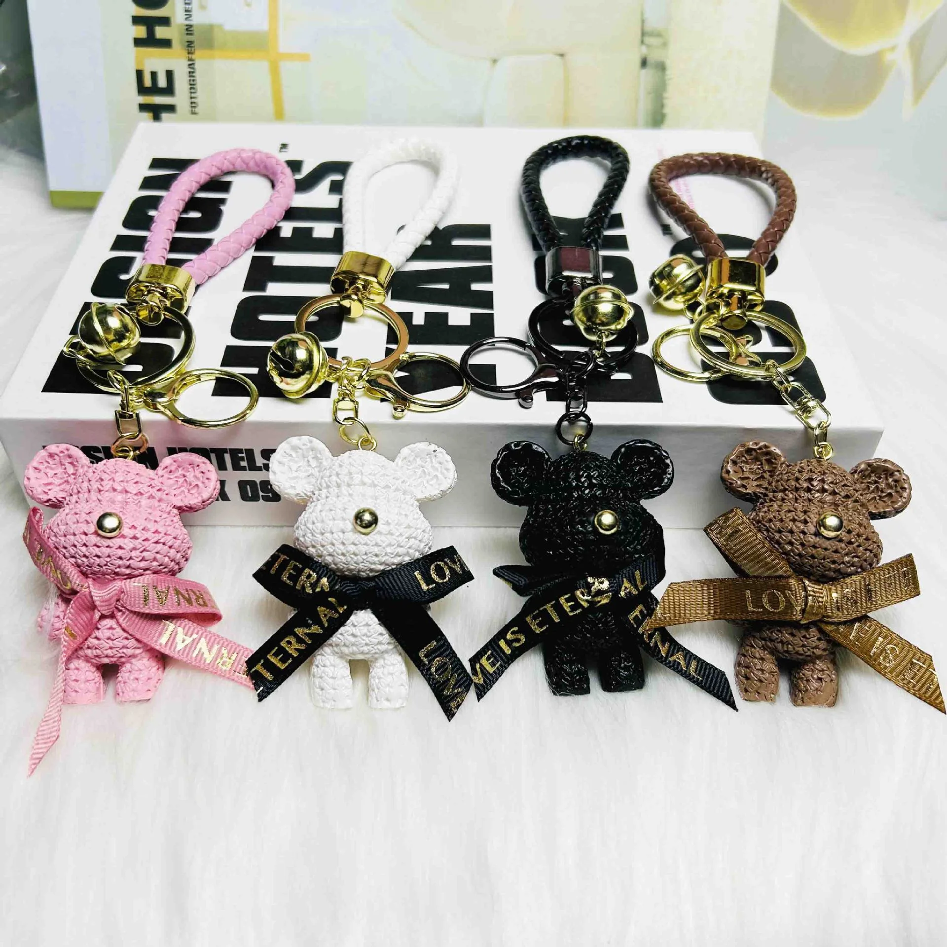 Creative Cute Bear Keychain Jewelry Resin Trinket