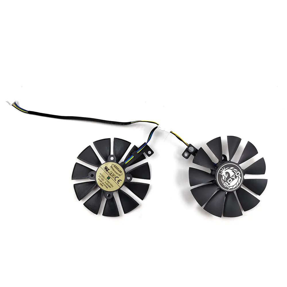 NEW 88MM 4PIN T129215SU graphics card fan suitable for SOYO RX580 8GB video card cooler fan replacement