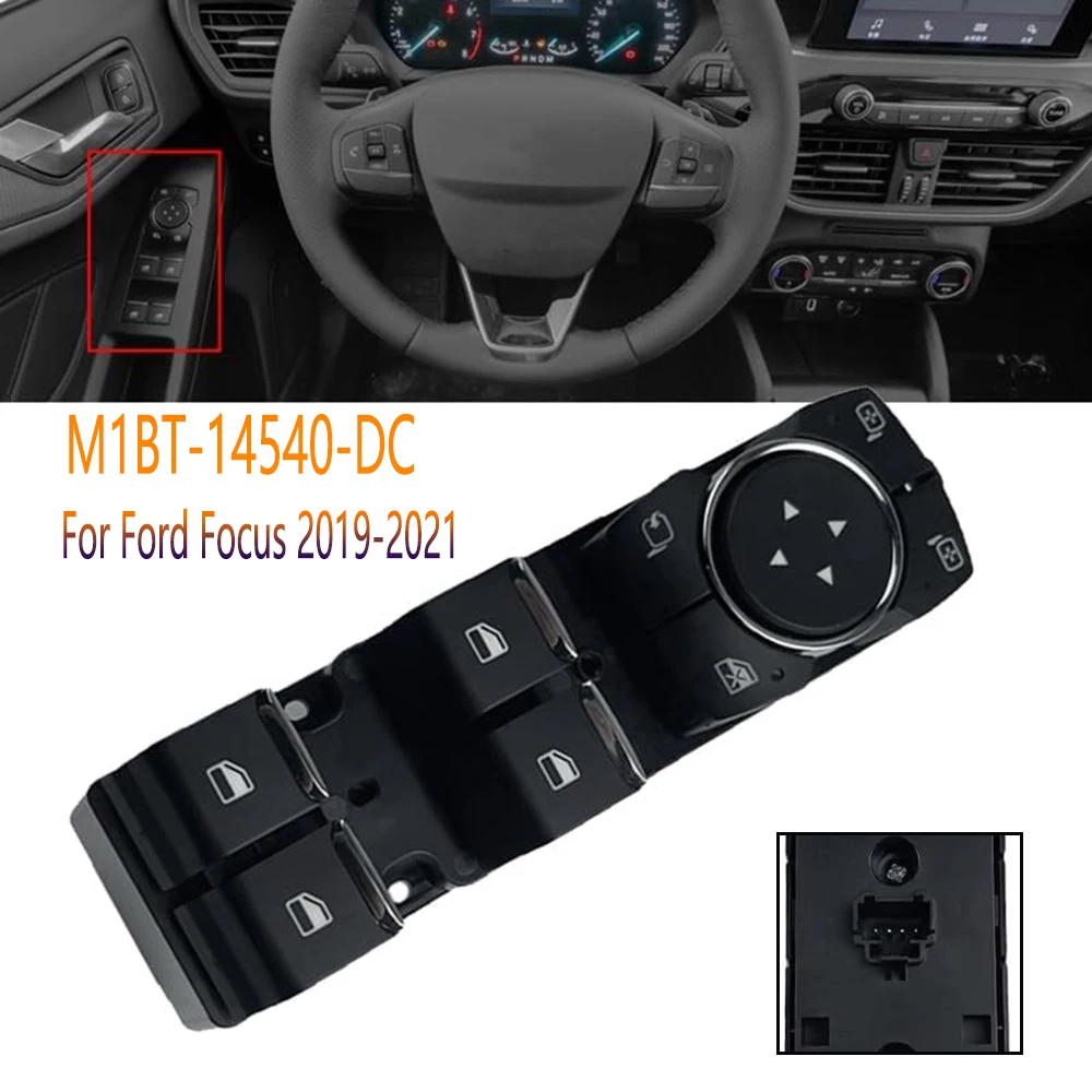 

Front Left Side Electric Glass Window Control Switch Lifter Regulator Button Parts for Ford Focus 2019 2020 2021 Car Accessories