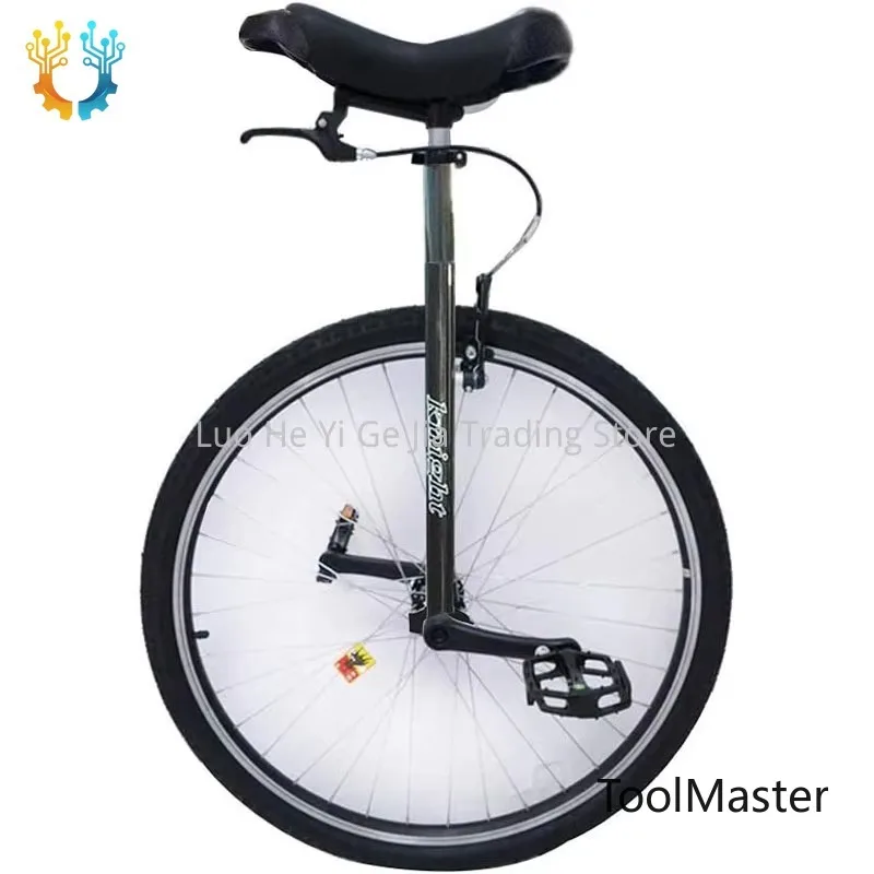 

【2026】28" Unicycle With Brakes, Extra Large Heavy Duty Men Teens Boys Balance Bike, For Tall People Height 160-195Cm /63"-77"