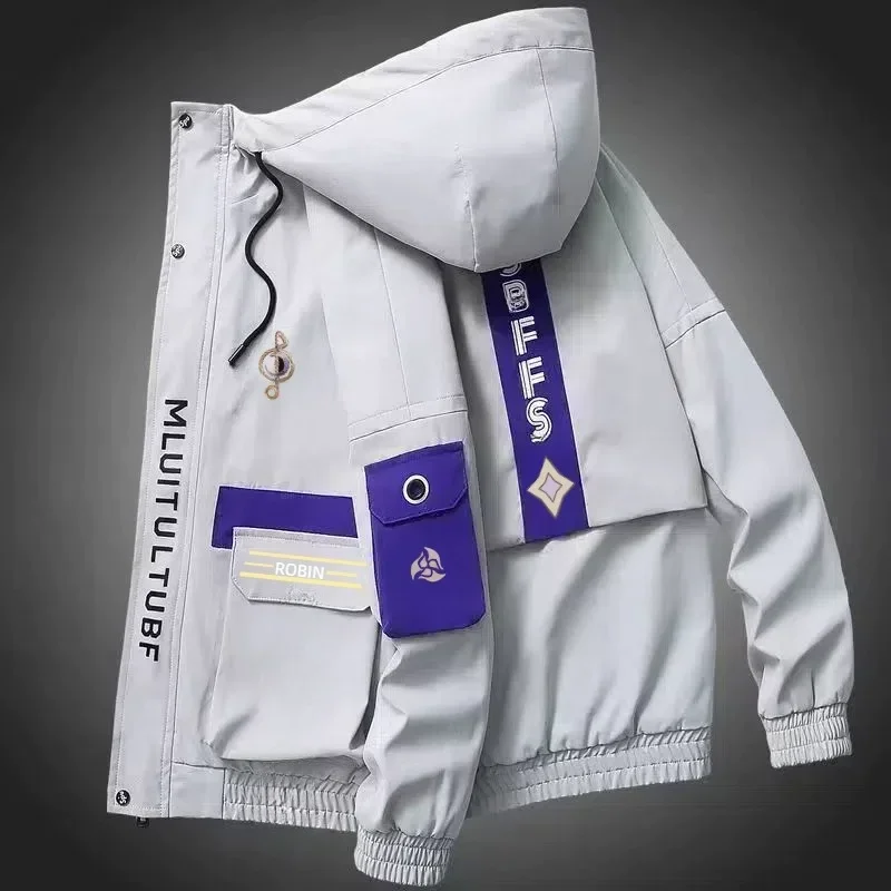 อะนิเมะ Honkai: Star Rail Robin คอสเพลย์เครื่องแต่งกายทุกวันผู้ชายผู้หญิงซิปเสื้อแจ็คเก็ต Hoodies Casual หลวมเสื้อกางเกง Xmas ของขวัญ